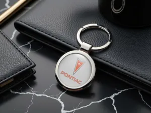 Pontiac Porte-clés Logo Métal Durable Sur Mesure